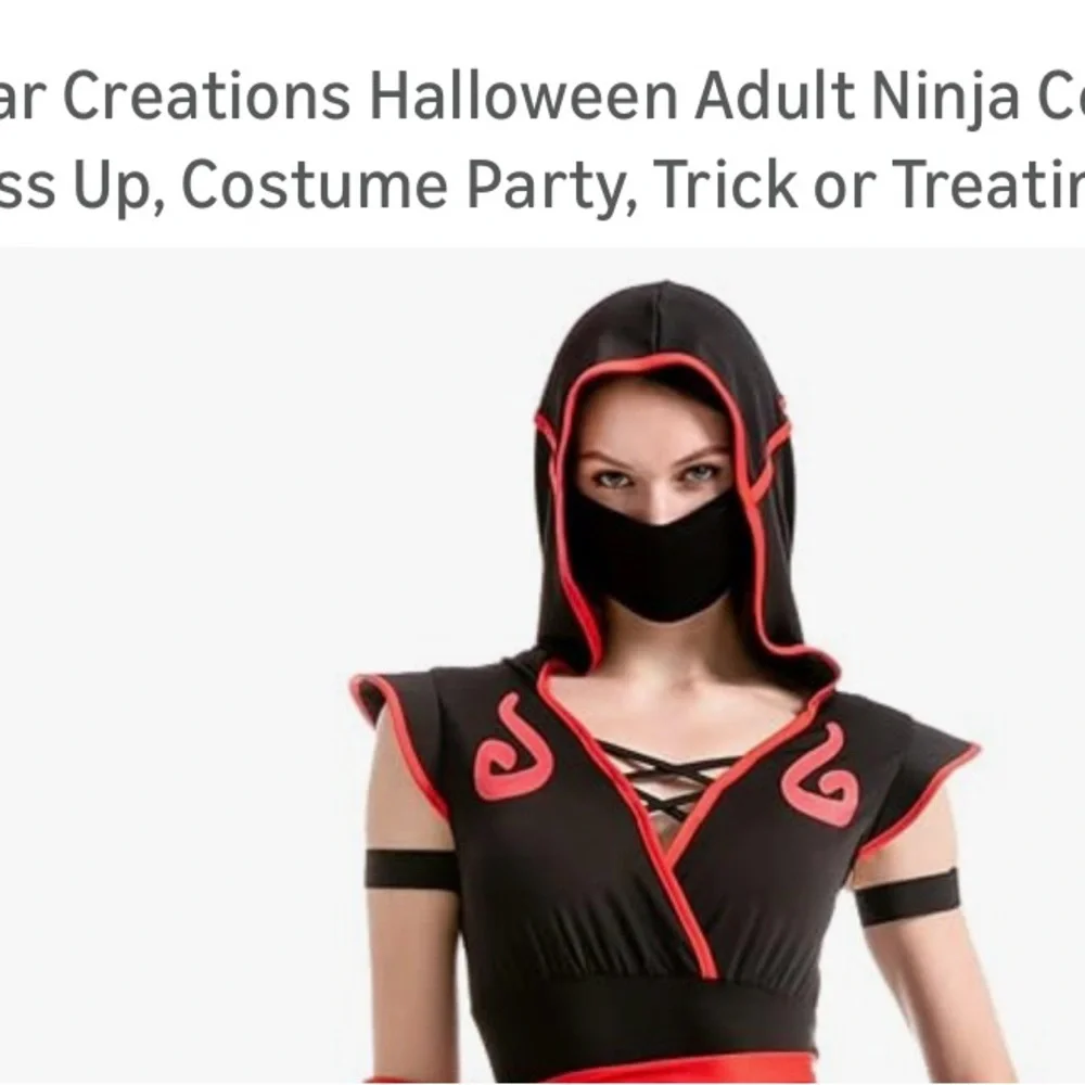 # 0577 + short sleeve jump shorts ninja Black and Red Dragon Costume - Picture 6 of 10